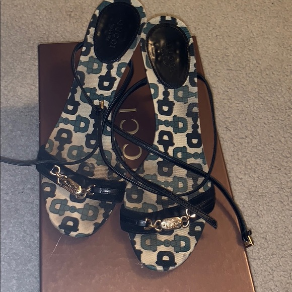 Gucci Shoes - Authentic Gucci Strappy heeled Sandals